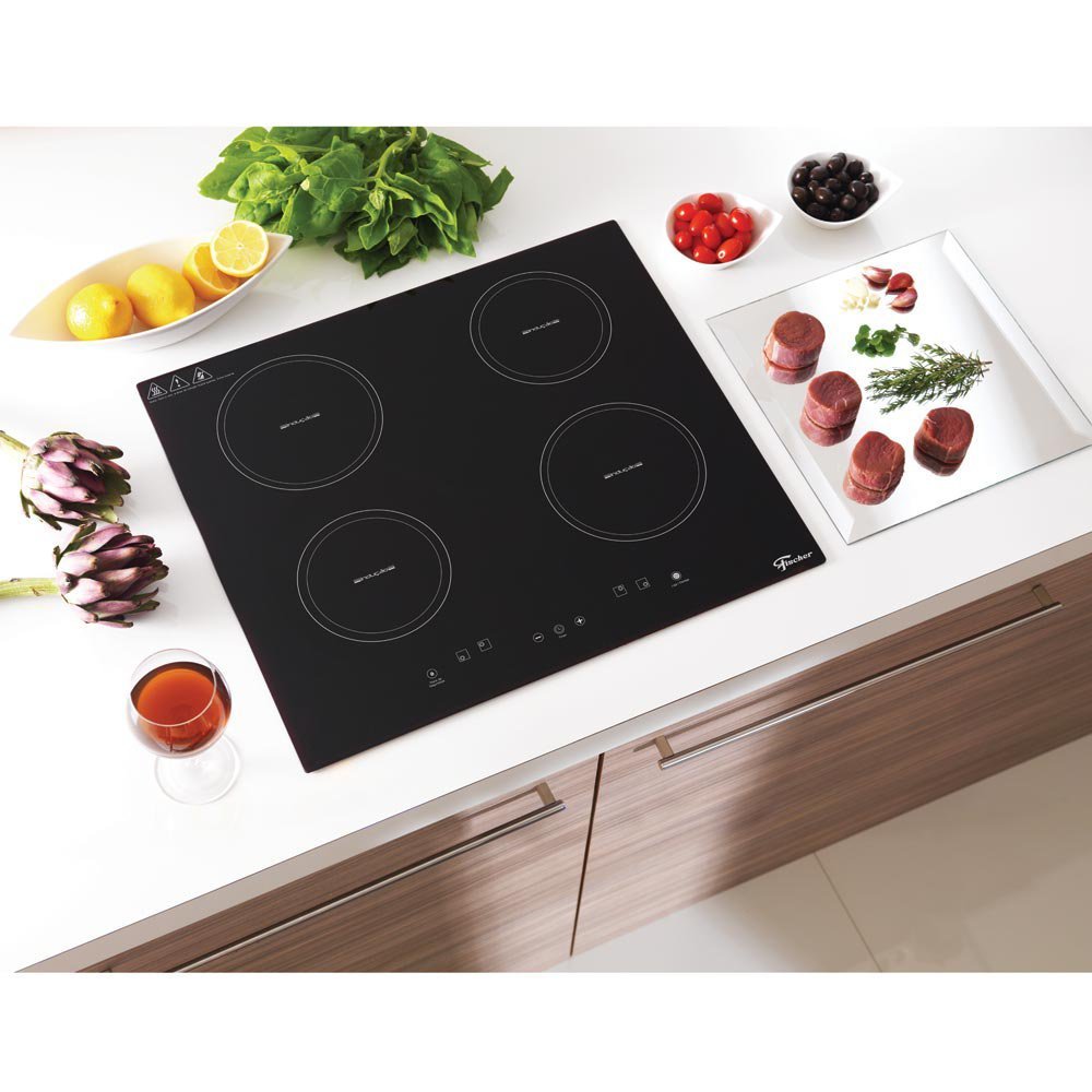 Fogão Cooktop 4 Queimadores por Indução Mesa Vitrocerâmica 220v Fischer