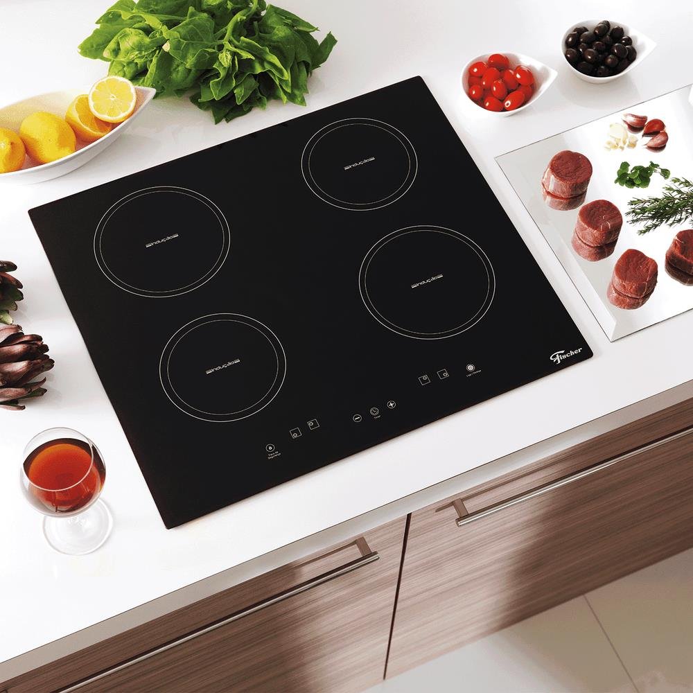 Fogão Cooktop 4 Queimadores por Indução Mesa Vitrocerâmica 220v Fischer