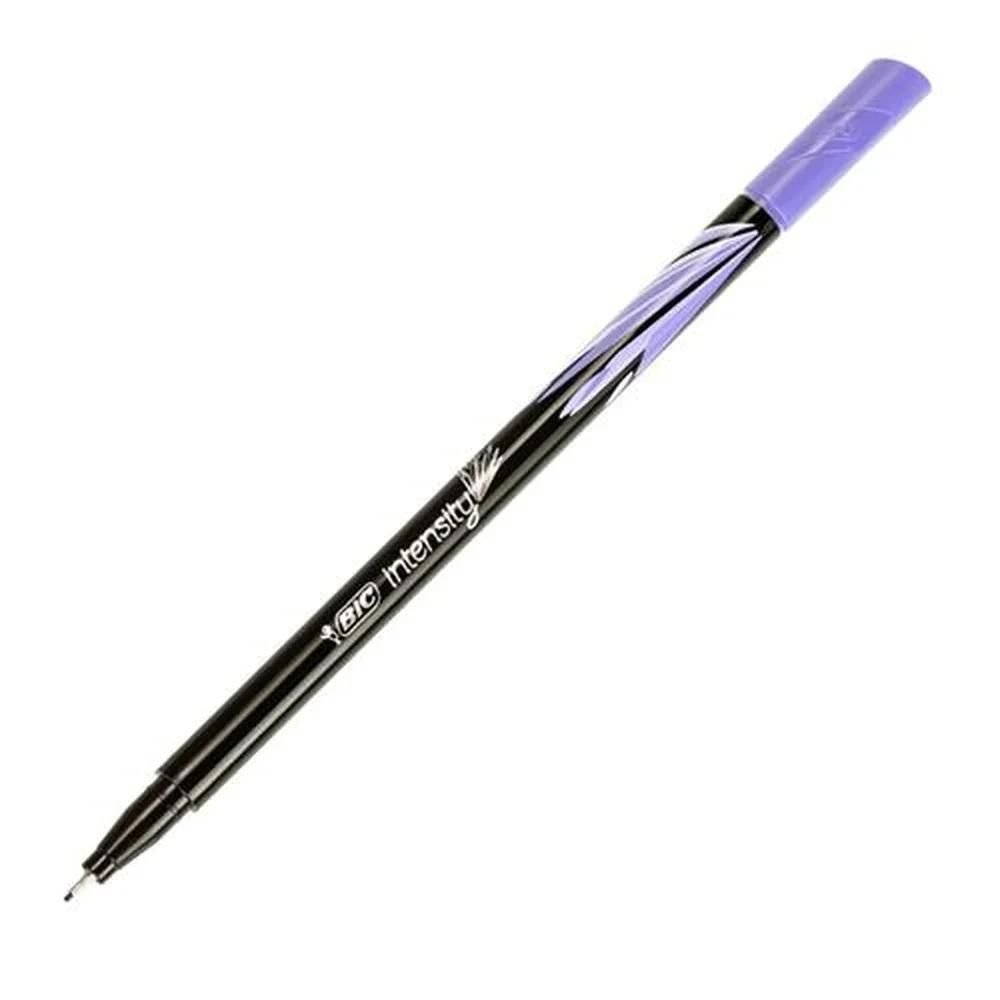 Caneta Hidrográfica Bic Intensity Lilas Ponta Ultra Fina de 0.4mm