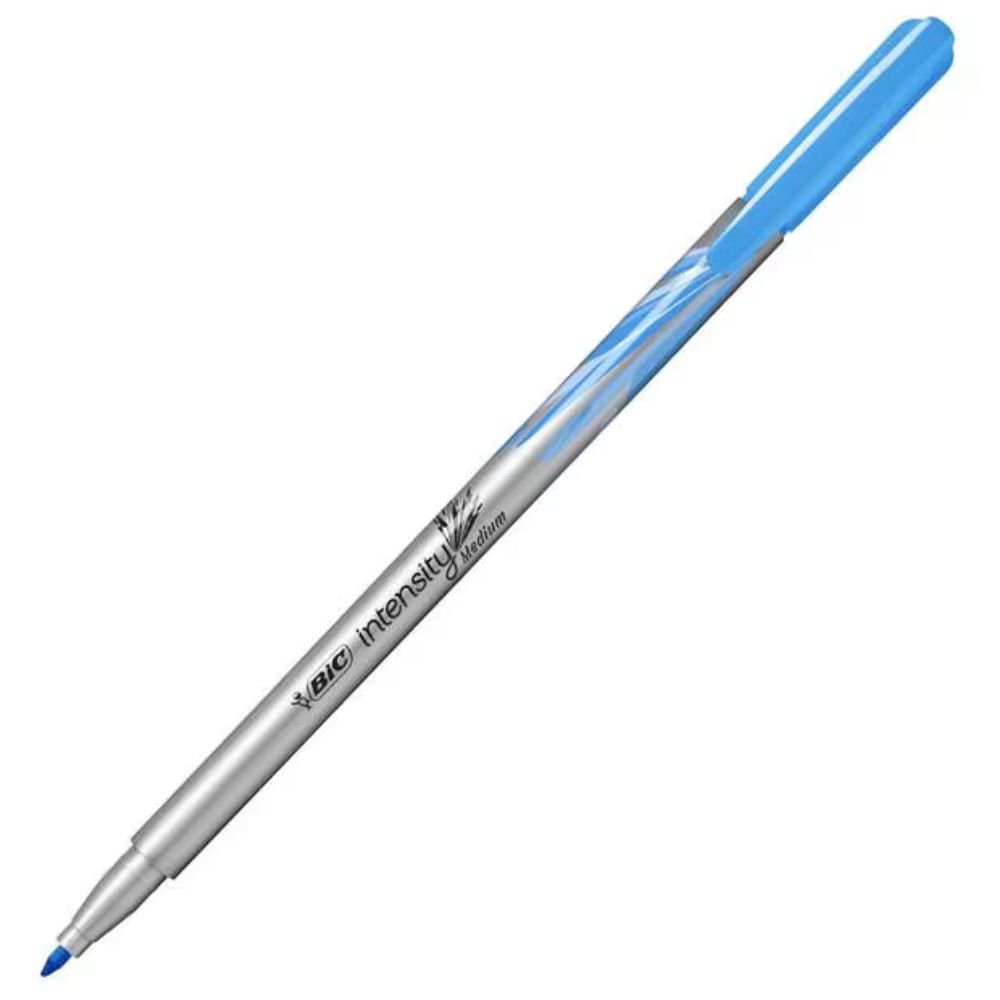 Caneta Hidrográfica Bic Intensity Azul Claro Ponta Média 1.0mm