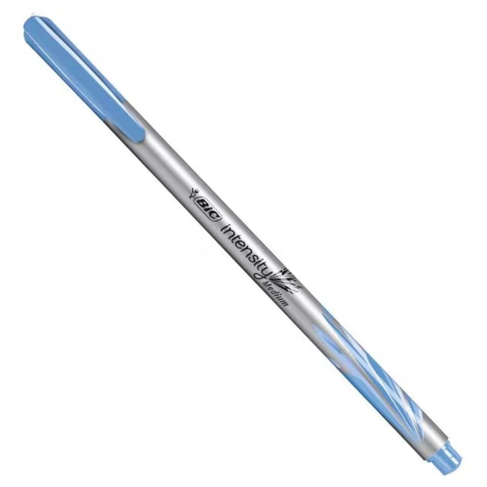 Caneta Hidrográfica Bic Intensity Azul Claro Ponta Média 1.0mm