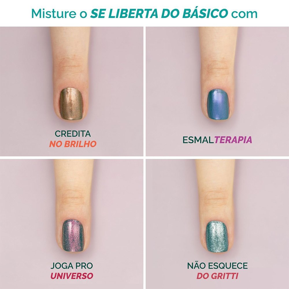Esmalte Risqué ManiCores Cremoso Se Liberta do Básico Verde Escuro Avulso 8ml