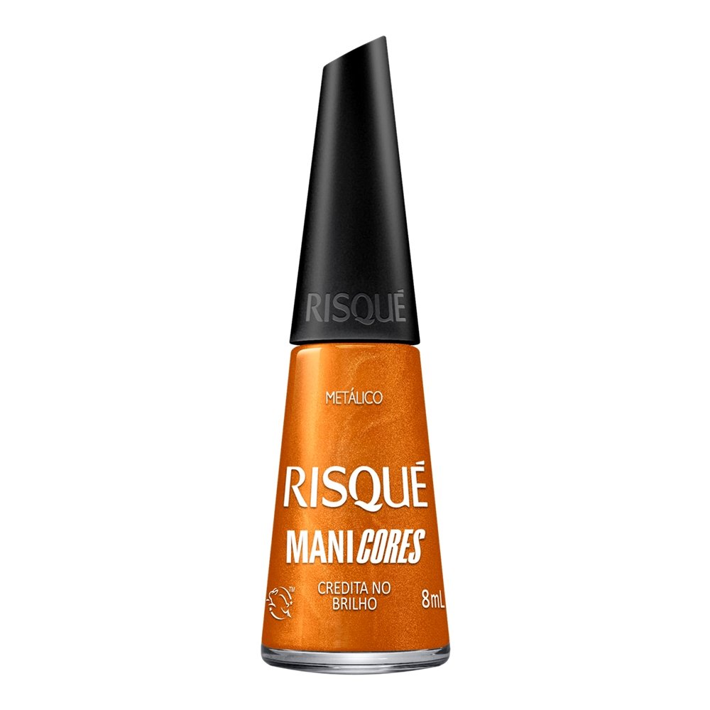 Esmalte Risqué ManiCores Metálico Credita no Brilho Avulso 8ml