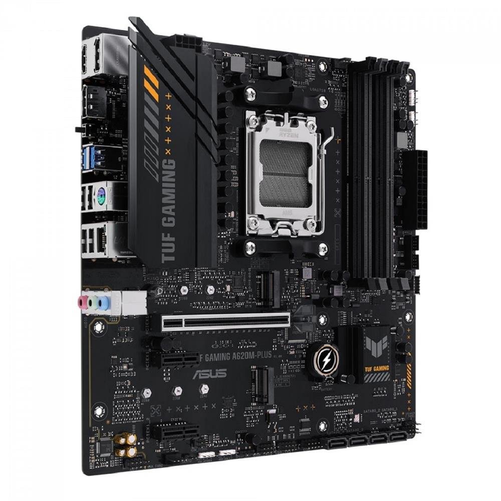 Placa Mãe Asus TUF Gaming A620M-PLUS, Chipset A620, AMD AM5, m-ATX, DDR5, 90MB1EZ0-M0EAY0