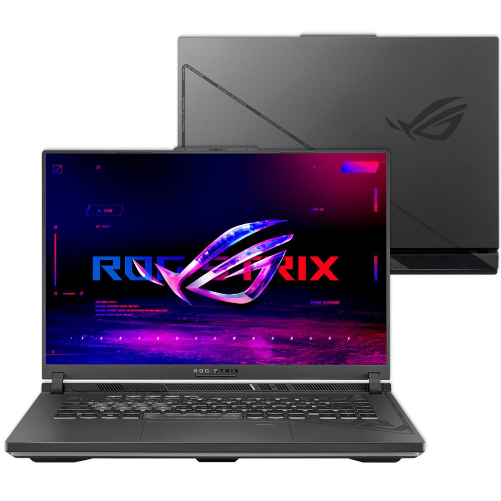 Notebook Gamer Asus G614JV-N3094W 16 Rog Strix G16, I9 RTX4060 16GB 512GB SSD W11H Cinza