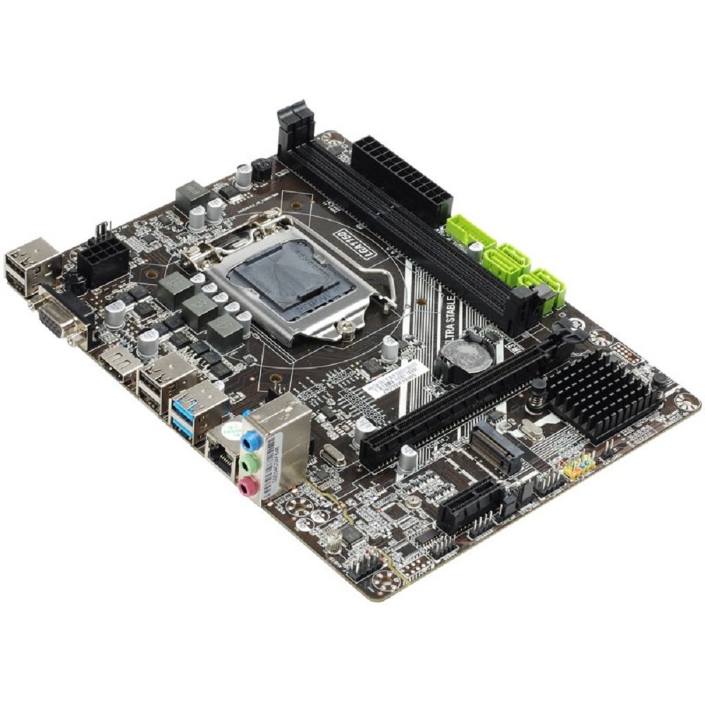 Placa mãe Esonic H81DA1 DDR-3 Intel 4th Gen NVME Support M-ATX Motherboard