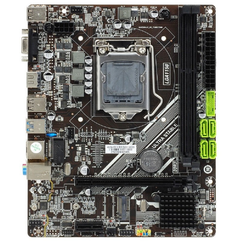 Placa mãe Esonic H81DA1 DDR-3 Intel 4th Gen NVME Support M-ATX Motherboard