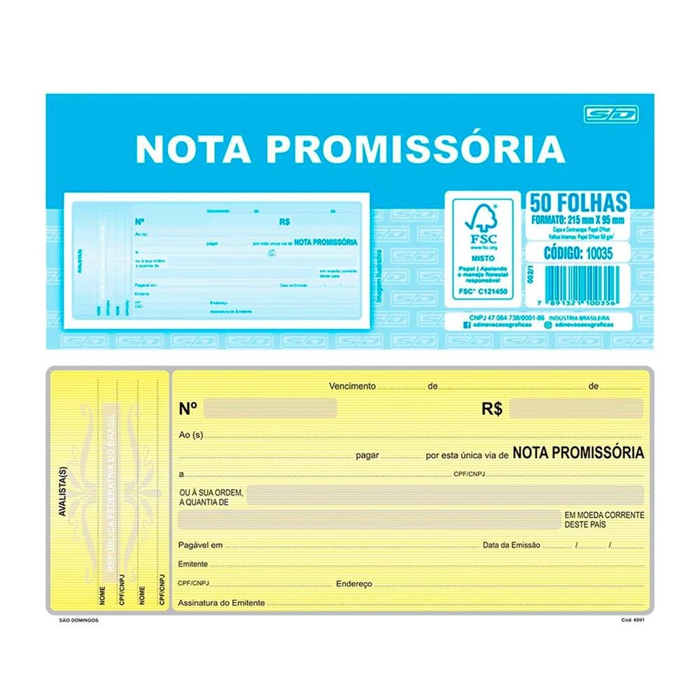 Nota Promissoria Sao Domingos 50F C/20 10035