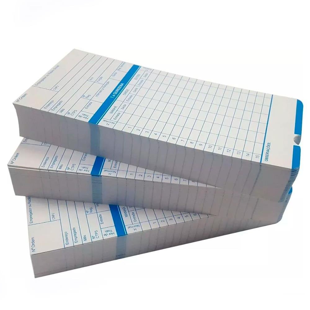 Cartao Ponto Relogio Cartografico Ceu Md 01 C/100 Unid