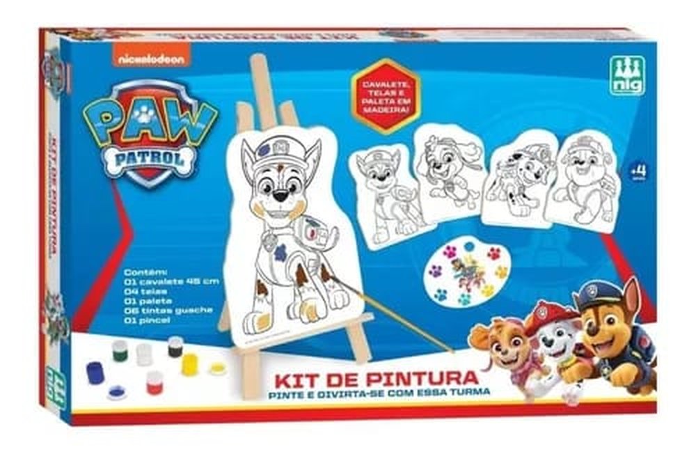Kit Pintura Patrulha Canina Nig Brinquedos 0680