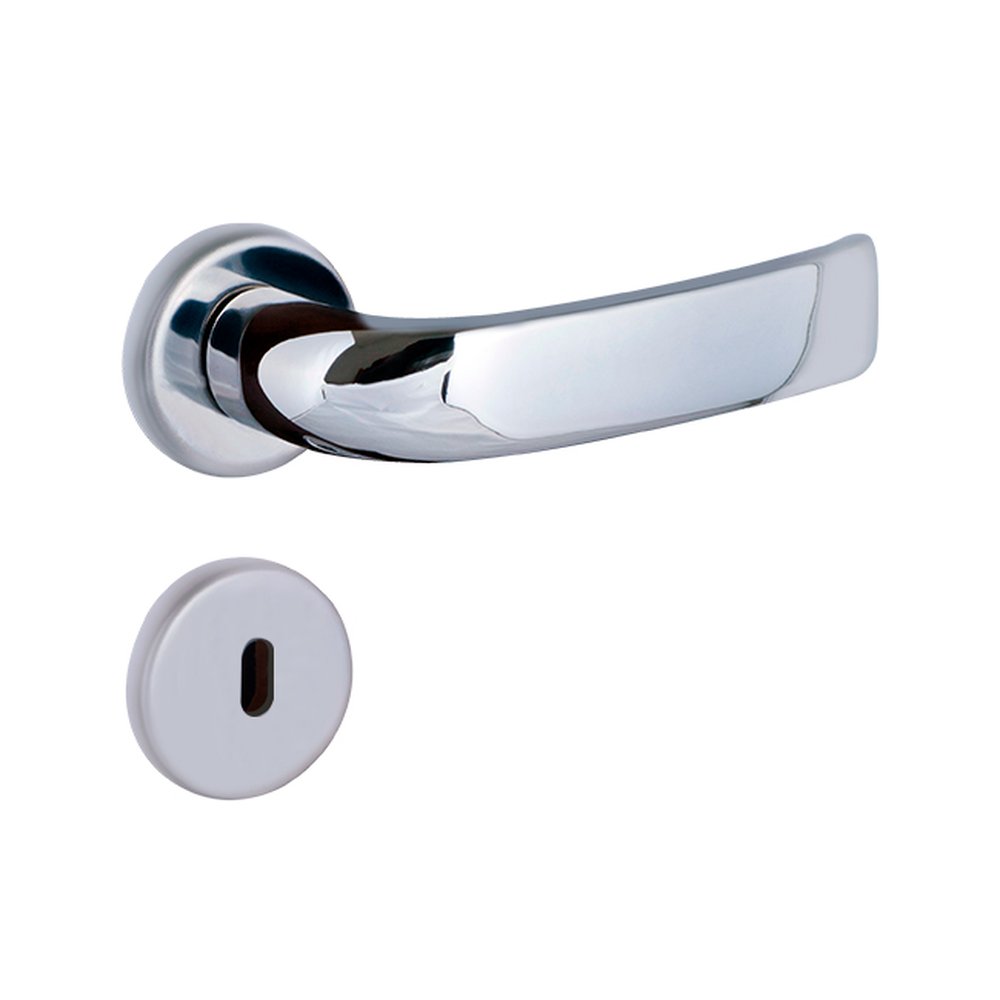 Fechadura Interna Galaxy Roseta 40Mm Cromado Alianca