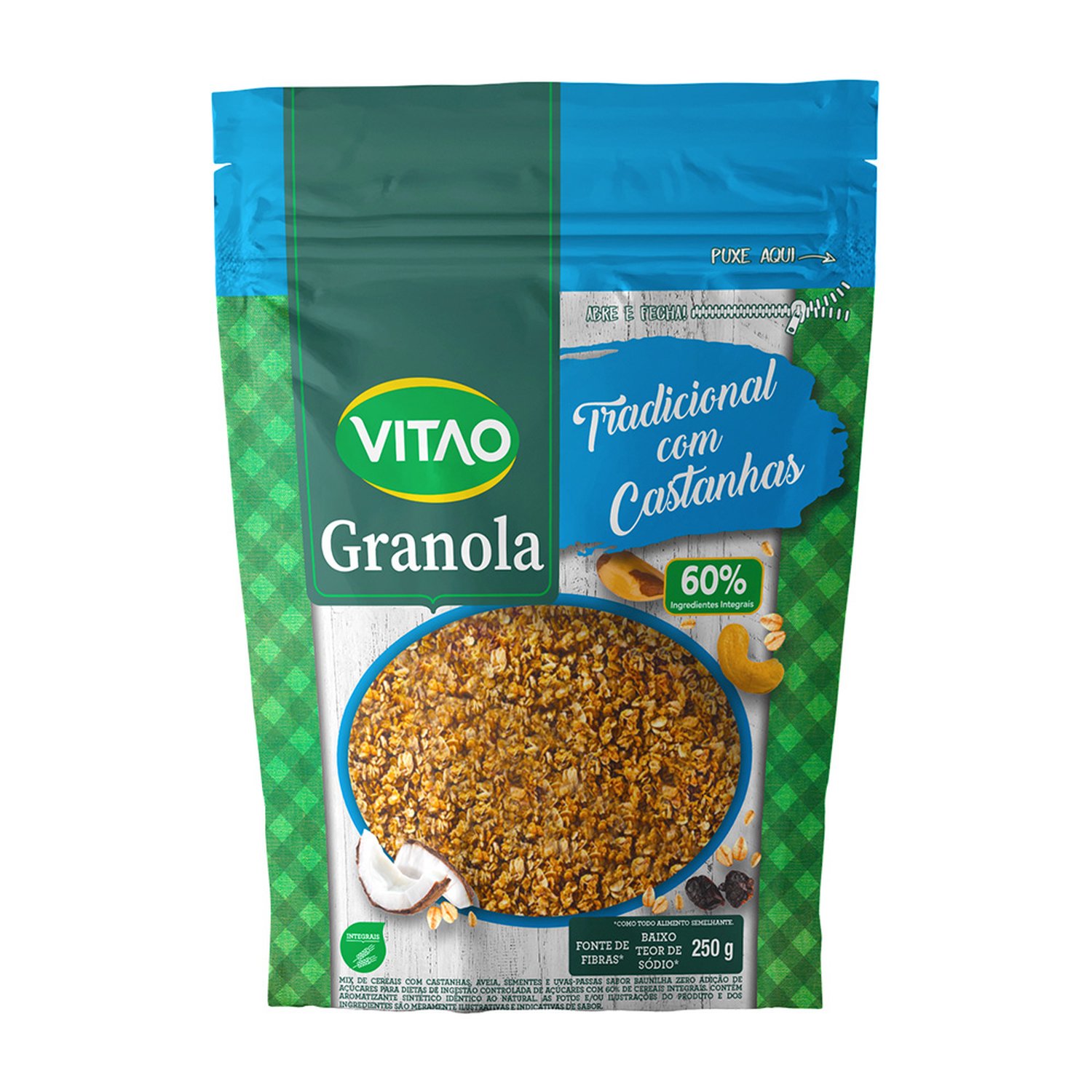 Granola Tradicional Zero 250g Fardo Com 12 Unidades