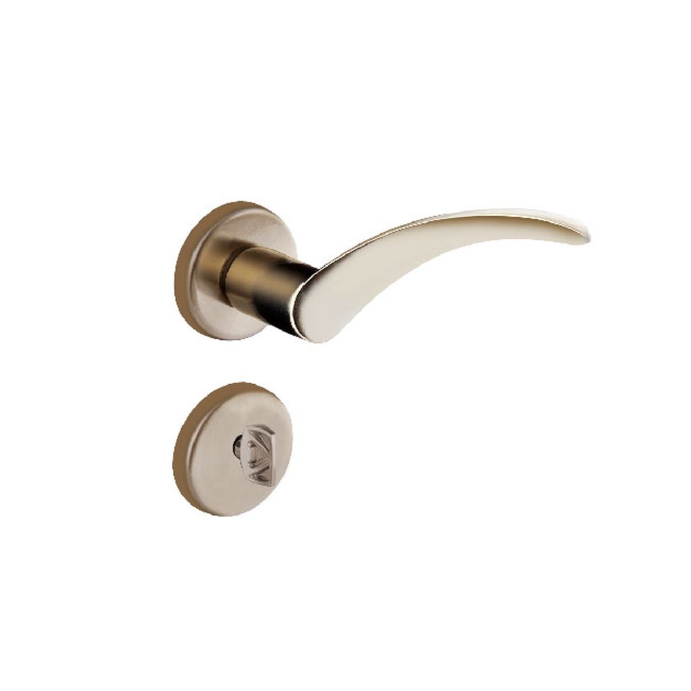 Fechadura Banheiro Roseta Onda S40 Bronze Latonado Alianca