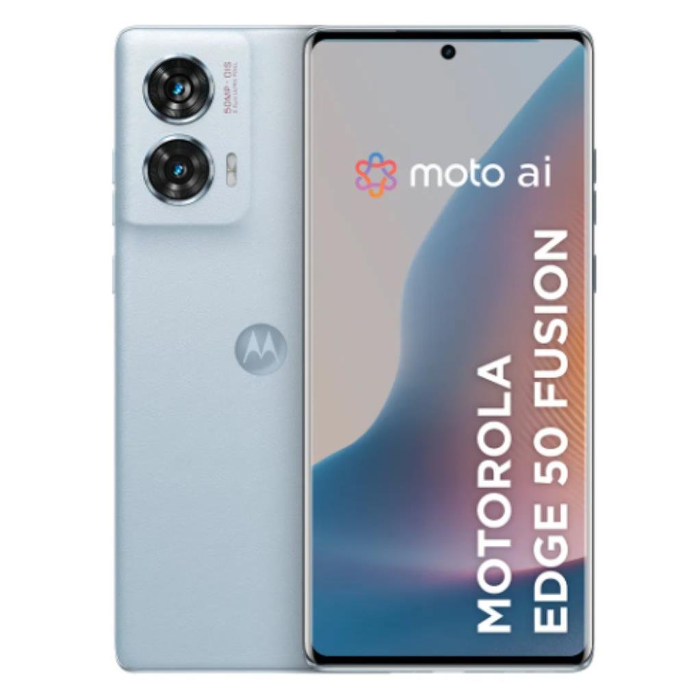 Motorola Edge 50 Fusion 256GB 5G Tela 6.7 Câmera Traseira 12 MP OIS + 13 MP 16 GB RAM IP68 Boost Blue