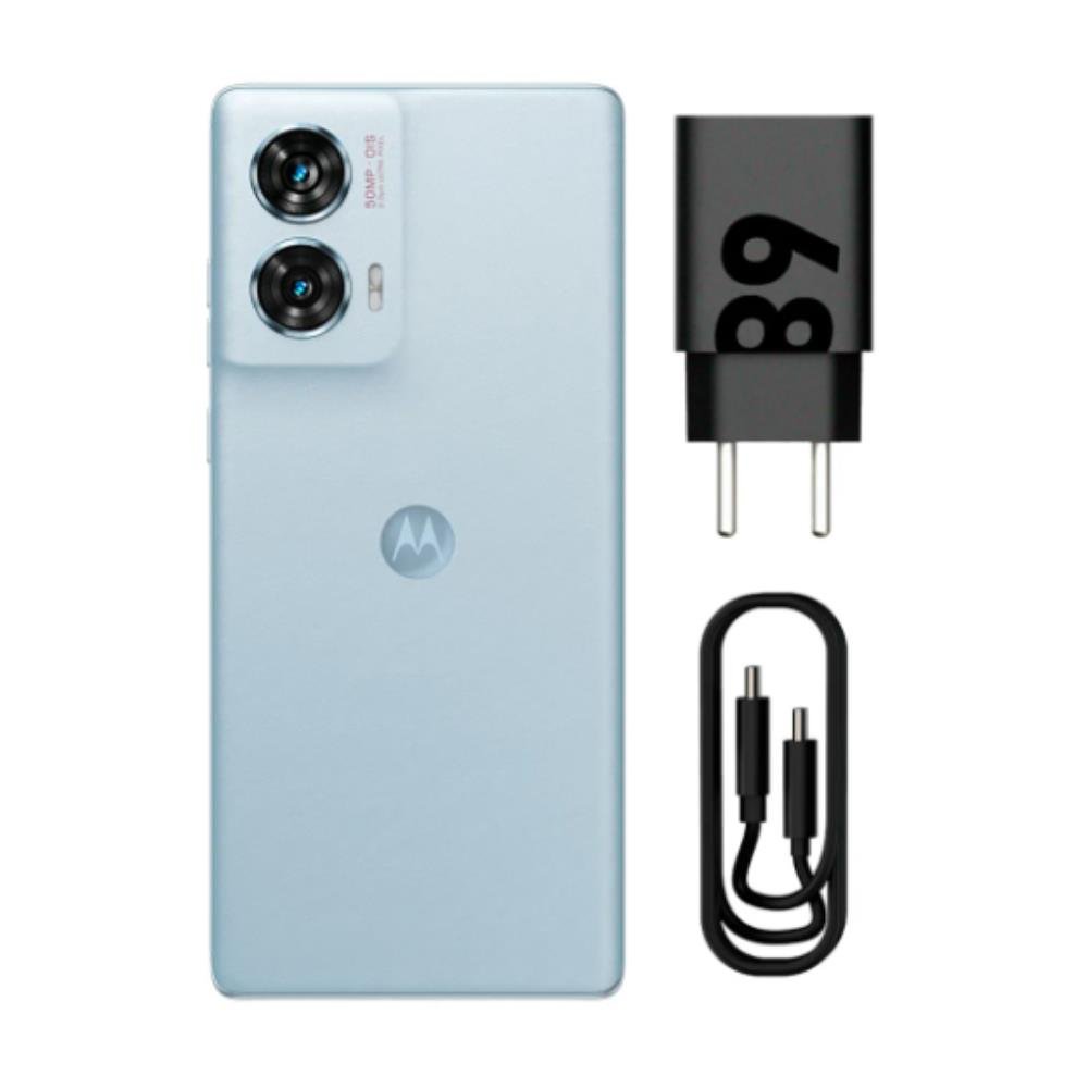 Motorola Edge 50 Fusion 256GB 5G Tela 6.7 Câmera Traseira 12 MP OIS + 13 MP 16 GB RAM IP68 Boost Blue