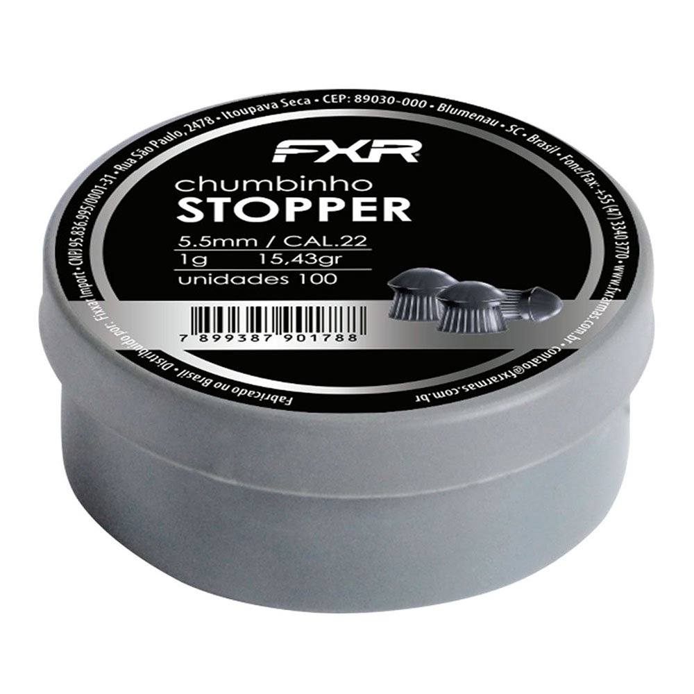 Chumbinho Fixxar Stopper 5.5mm -  Embalagem com 100 Unidades