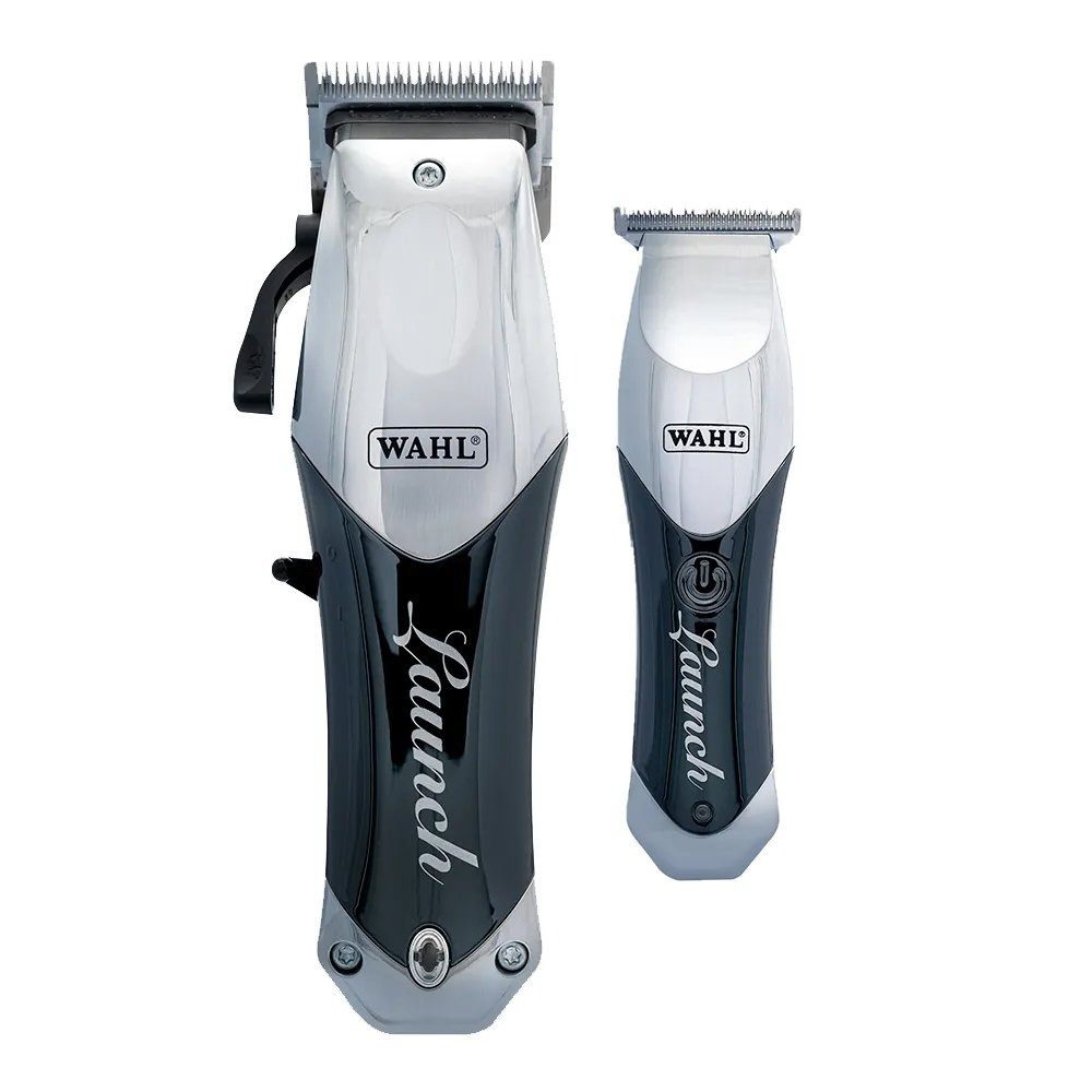 Máquina de Cortar Cabelo + Aparador Profissional WAHL Launch - 3 Pentes, Bivolt
