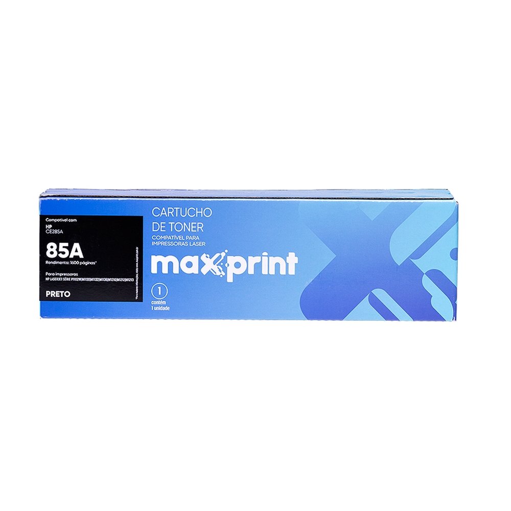 Cartucho De Toner Maxprint 85A Preto Compatível com HP