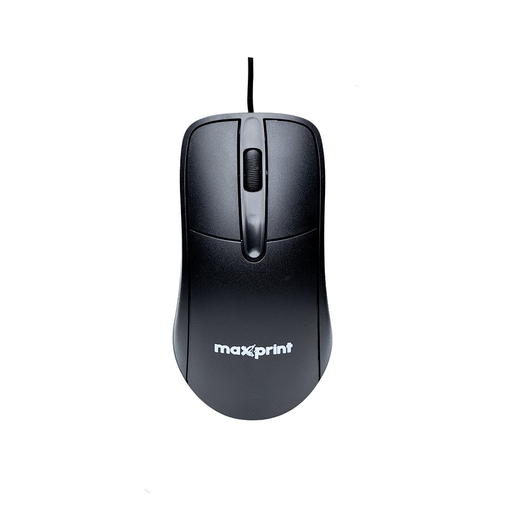 Mouse Maxprint OfficeEasy - USB 2.0, 1200DPI, Com Fio, Preto