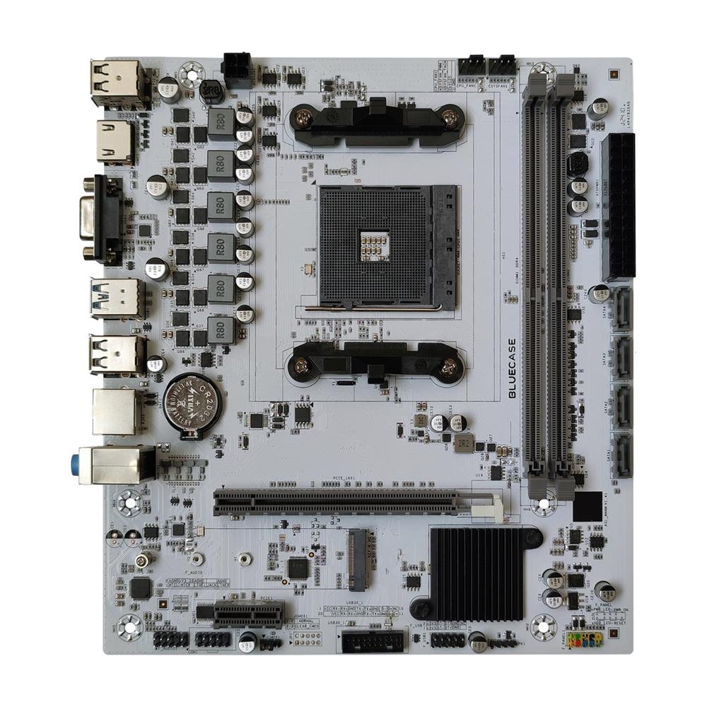 PLACA-MAE BRANCA BMBA320-D3HGU-M2W BULK DDR4 AM4 REDE 10/100/1000 BLUECASE