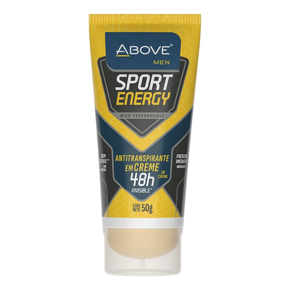 Desodorante Above Creme Men Energy Bisnaga 50g