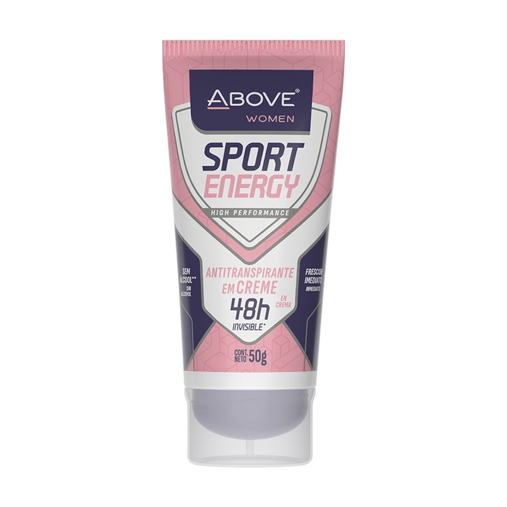 Desodorante Above Creme Women Energy Bisnaga 50G