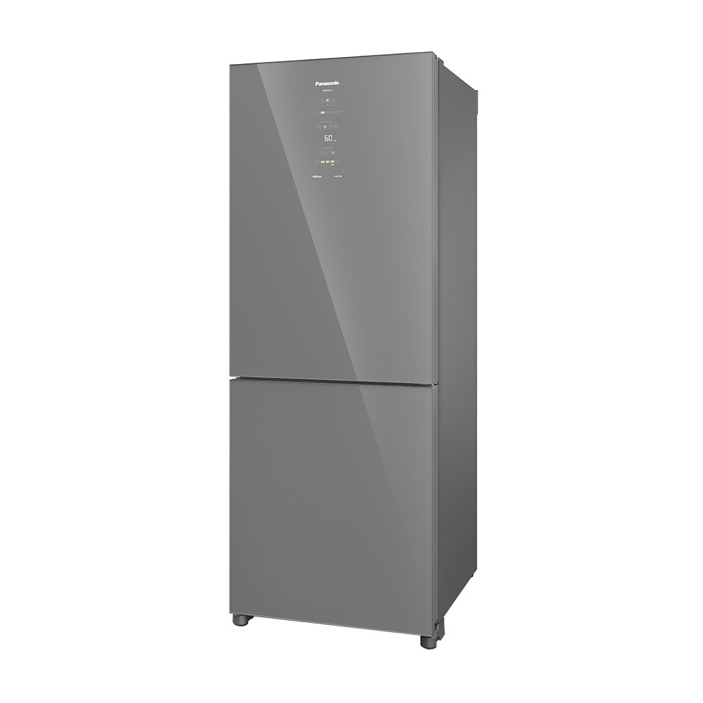 Refrigerador Panasonic 450 Litros NR-BB65GVFMB Frost Free A+++ - 2 Portas, Bottom Freezer, Diamond Glass, Espelhado, 220V