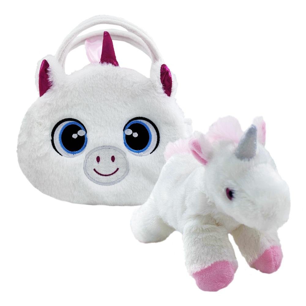 Pelucia Cutie Handbags Unicornio Deluxe Bolsa e Pelucia Multikids - BR2222
