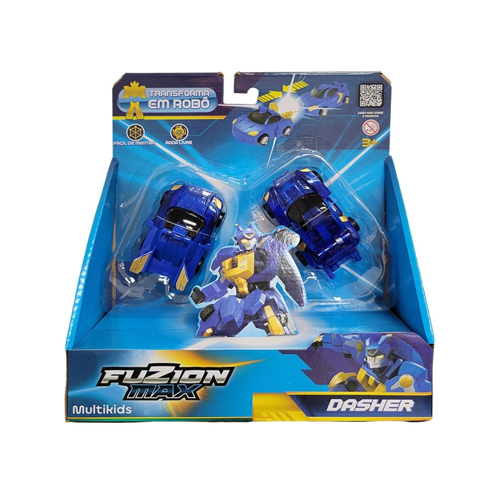 Carro Robo Fuzion Max Dasher Transformavel Multikids - BR2243