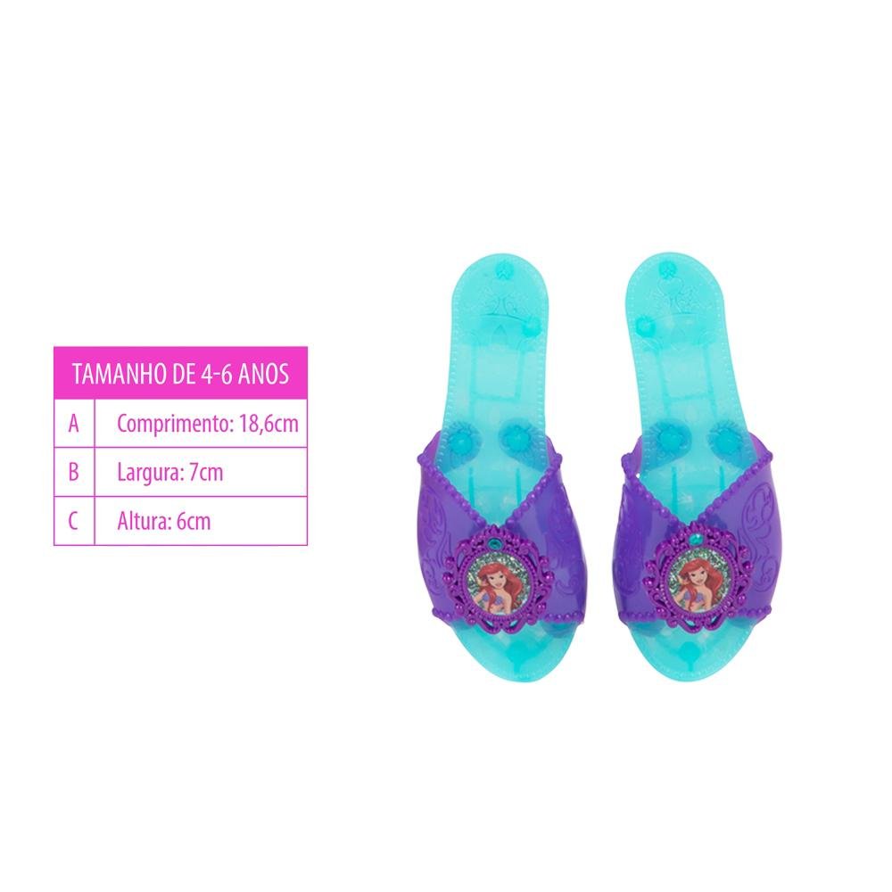 Boneca Disney Princesas Ariel Kit Com Fantasia Sapatos e Acessorios Multikids - BR2331