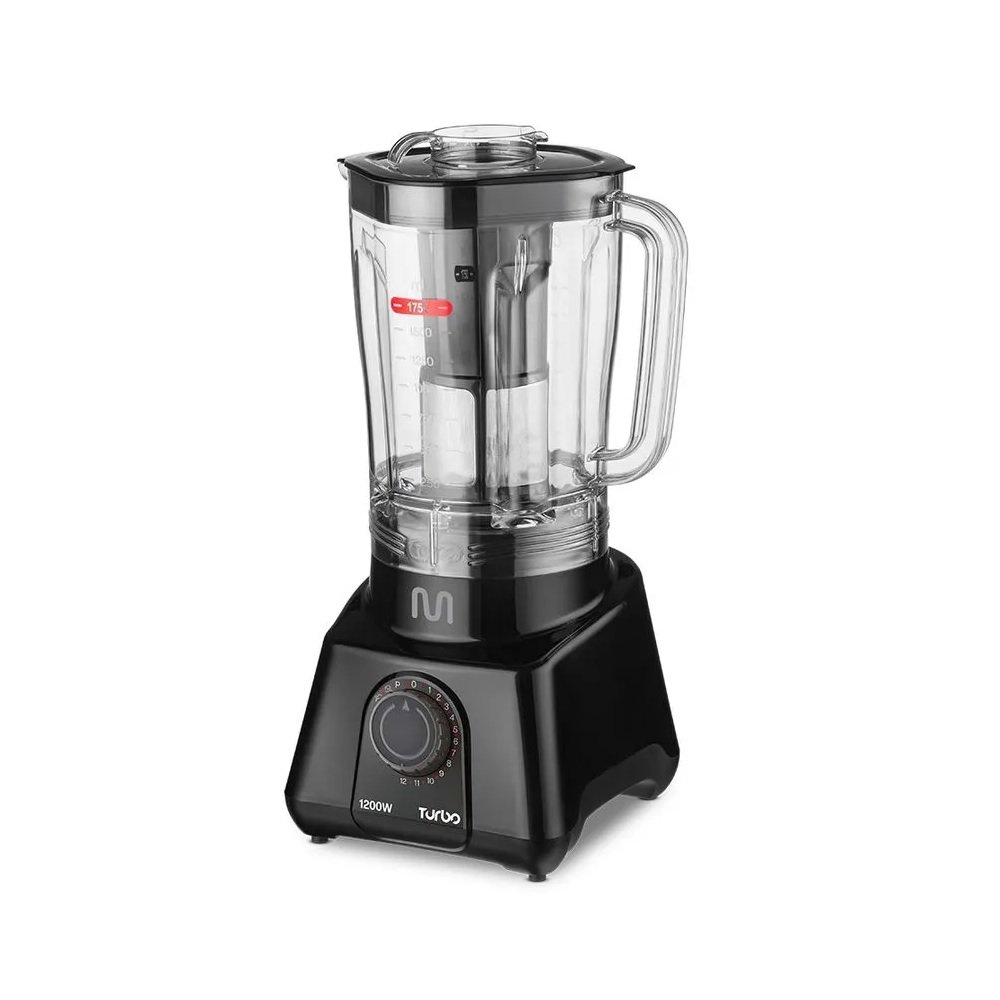 Liquidificador Multi Turbo, 2,6 Litros, 1200w, 220v, Preto, Lq1202, Multi