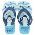 Kit Sandália Praiana Kids Azul/Tubarão Masculino Pimpolhocom 12 Pares - Numeração 24 A 32