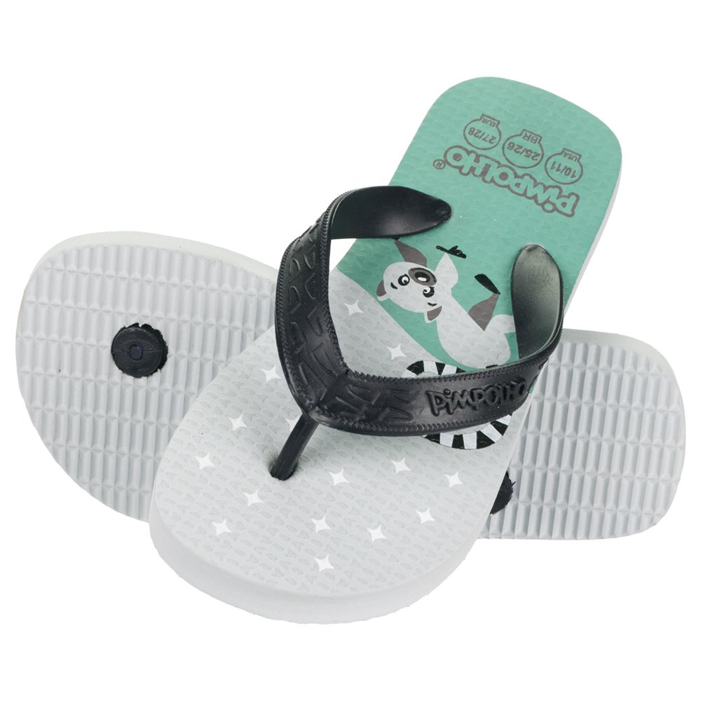 Kit Sandália Praiana Kids Cinza/Lêmure Masculino Pimpolhocom 12 Pares - Numeração 24 A 32