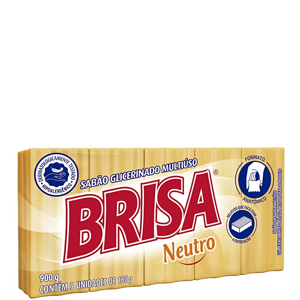 Sabao Barra Brisa Amarelo Neutro 10X 10x5x180g