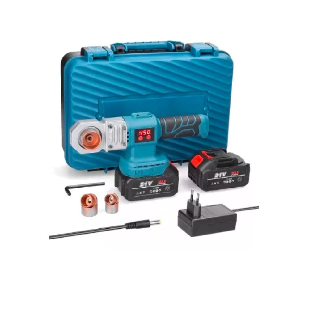 Termofusora Ppr Soldador Tubo Multitemperatura Duas Baterias 110V/220V