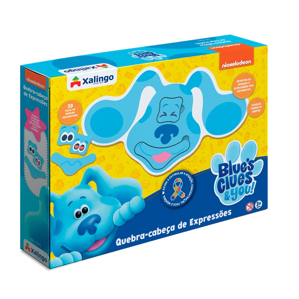 Quebra-Cabeca De Expressões Blue´S Clues