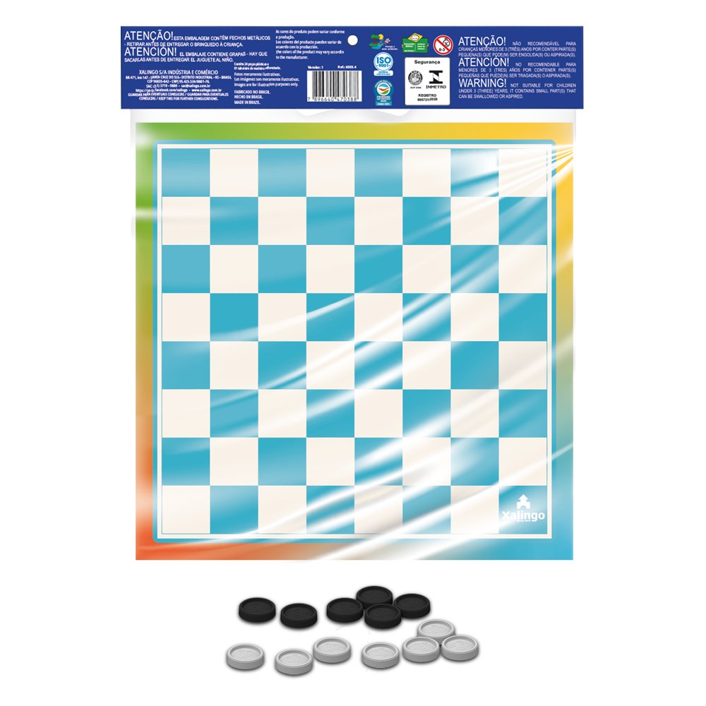 Jogo De Tabuleiro Damas E Ludo 40 Pecas Xalingo
