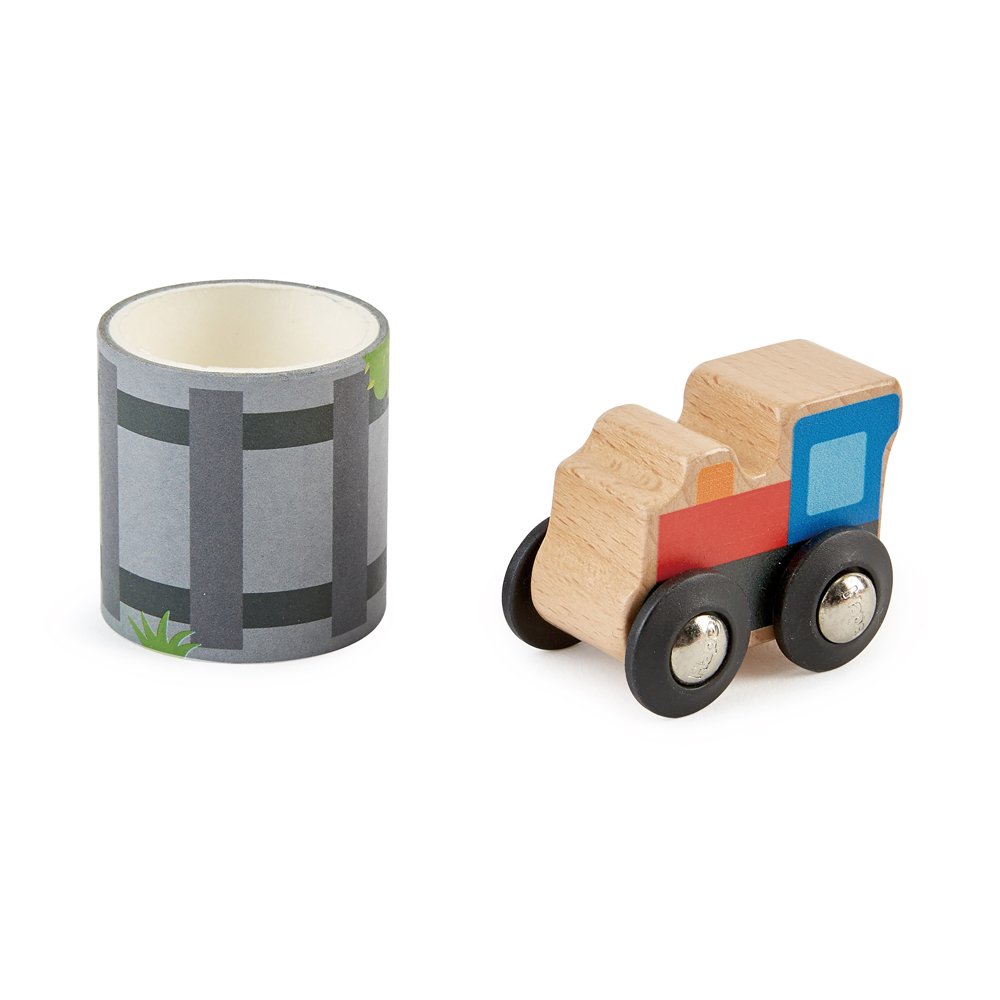Hape - Trenzinho De Madeira Com Fita Para Trilho Xalingo