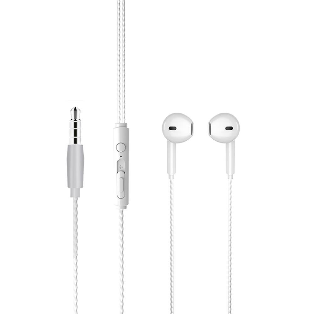 Fone de Ouvido EH104WH Lecoo, Intra, P2, Driver 10mm, Branco