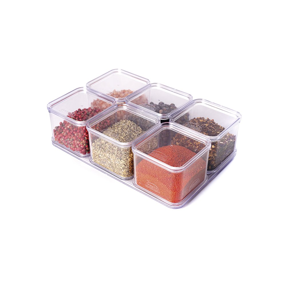 Kit 8 Organizador Encaixa 21,9 X 14,6 X 6,4 Cm-13 Uni Plasútil