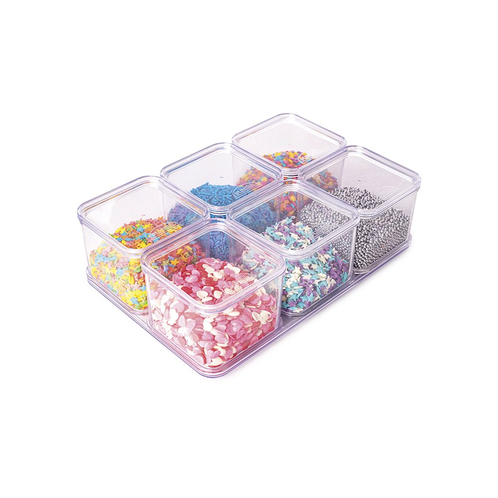 Kit 8 Organizador Encaixa 21,9 X 14,6 X 6,4 Cm-13 Uni Plasútil