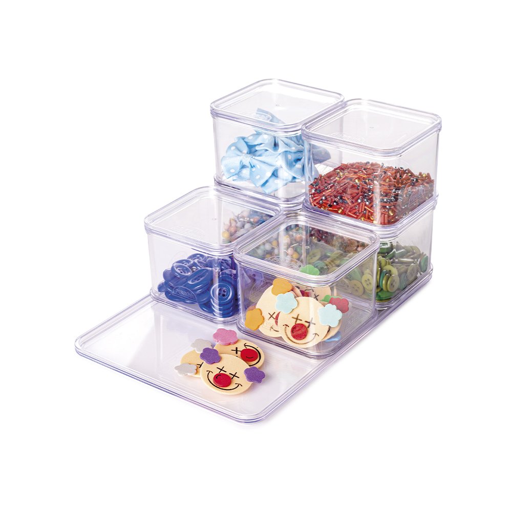 Kit 8 Organizador Encaixa 21,9 X 14,6 X 6,4 Cm-13 Uni Plasútil