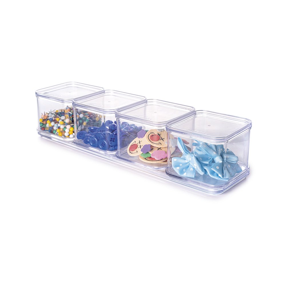 Kit 9 Organizador Encaixa 29,2 X 7,3 X 6,4 Cm - 9 Uni Plasútil