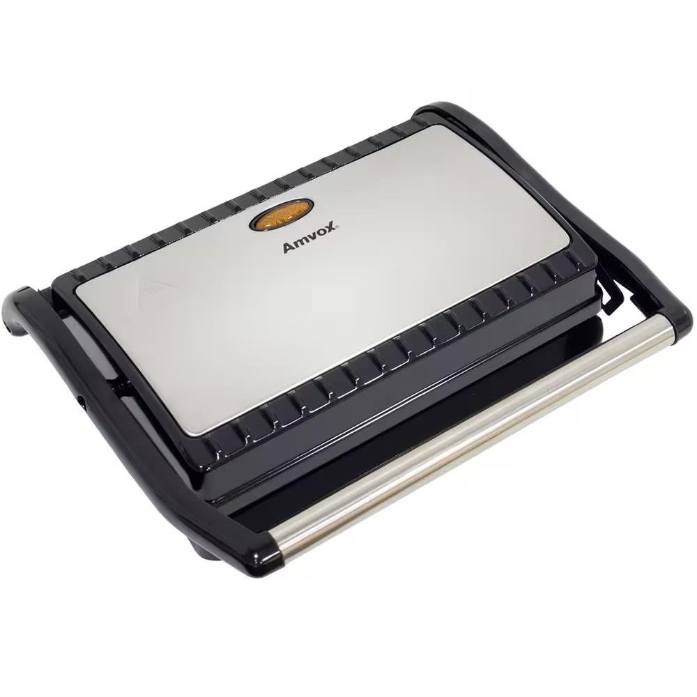 Sanduicheira Grill Amvox AMS 800 Antiader Inox 110V