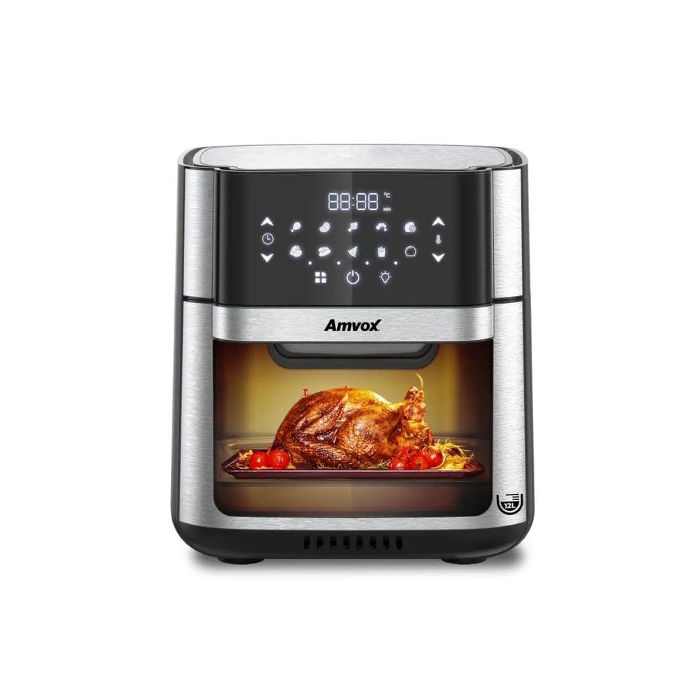 Air Fryer 12l 1700w Amvox Arf1412 Oven Digital Touch Inox 110v