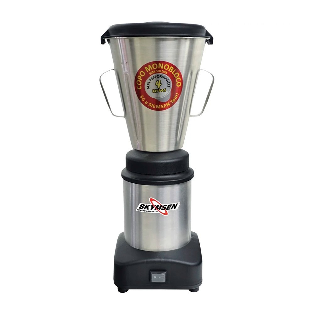 Liquidificador Industrial Skymsen 04MBR-N Inox 4L Bivolt