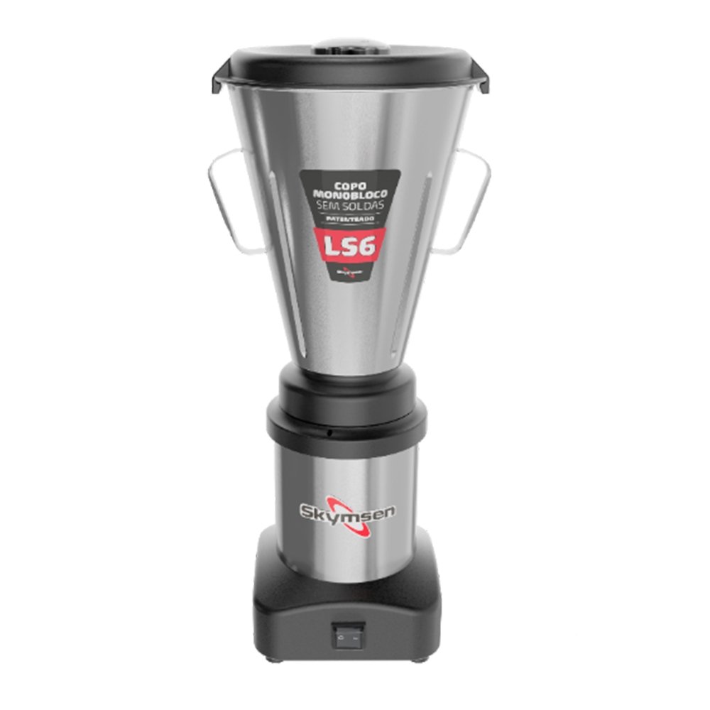 Liquidificador Industrial Skymsen LS6 - Copo Inox, Baixa Rotação, 6 Litros, Inox, Bivolt