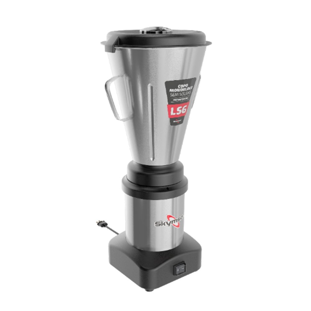 Liquidificador Industrial Skymsen LS6 - Copo Inox, Baixa Rotação, 6 Litros, Inox, Bivolt