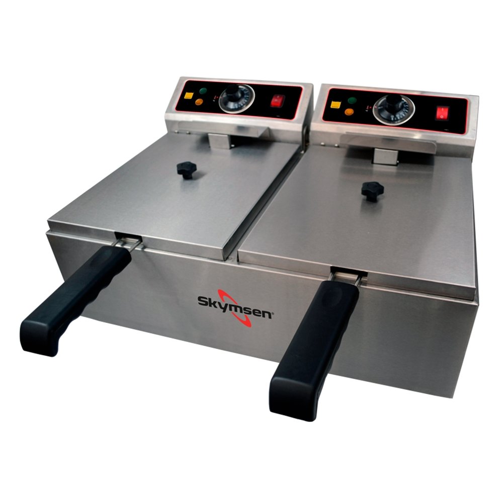 Fritadeira Elétrica Skymsen FED20 - 2 Cubas em Aço, 5 Litros, Inox, 220V