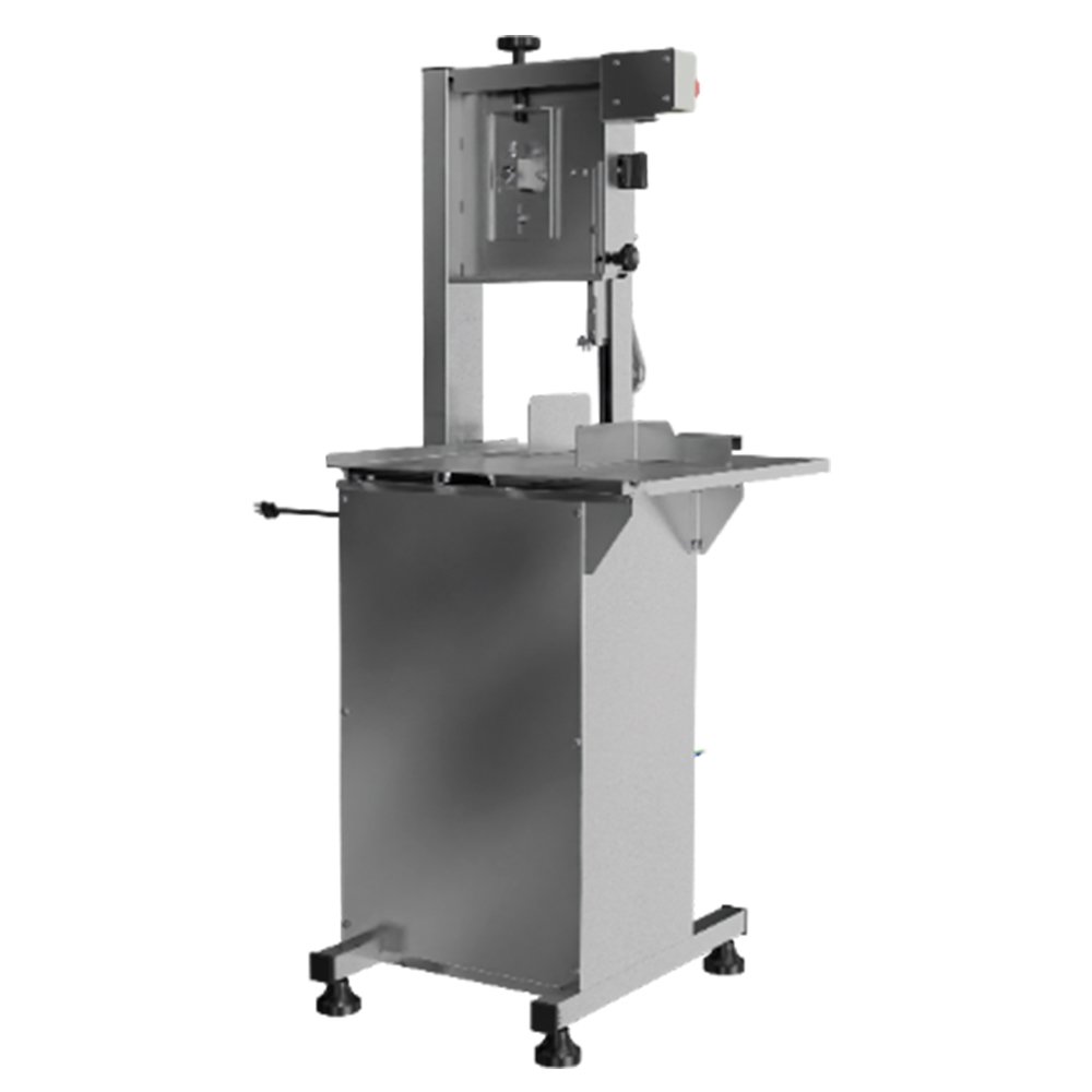 Serra Fita Para Carne Skymsen SL218 - Com Empurrador, Regulador De Corte, Inox, 220V